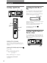 Предварительный просмотр 10 страницы Sony CDP-CX53 - CD Changer Operating Instructions Manual