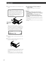 Предварительный просмотр 8 страницы Sony CDP-CX55 - 50 Disc Cd Changer (French) Instruction & Operation Manual