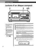 Предварительный просмотр 10 страницы Sony CDP-CX55 - 50 Disc Cd Changer (French) Instruction & Operation Manual