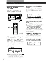 Предварительный просмотр 12 страницы Sony CDP-CX55 - 50 Disc Cd Changer (French) Instruction & Operation Manual