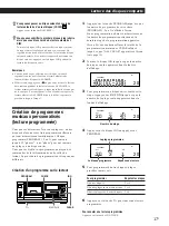 Предварительный просмотр 17 страницы Sony CDP-CX55 - 50 Disc Cd Changer (French) Instruction & Operation Manual