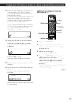 Предварительный просмотр 23 страницы Sony CDP-CX55 - 50 Disc Cd Changer (French) Instruction & Operation Manual