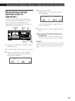 Предварительный просмотр 25 страницы Sony CDP-CX55 - 50 Disc Cd Changer (French) Instruction & Operation Manual