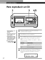 Предварительный просмотр 38 страницы Sony CDP-CX55 - 50 Disc Cd Changer (French) Instruction & Operation Manual