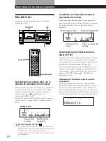 Предварительный просмотр 40 страницы Sony CDP-CX55 - 50 Disc Cd Changer (French) Instruction & Operation Manual