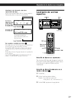 Предварительный просмотр 41 страницы Sony CDP-CX55 - 50 Disc Cd Changer (French) Instruction & Operation Manual