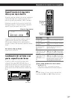 Предварительный просмотр 43 страницы Sony CDP-CX55 - 50 Disc Cd Changer (French) Instruction & Operation Manual