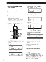 Предварительный просмотр 46 страницы Sony CDP-CX55 - 50 Disc Cd Changer (French) Instruction & Operation Manual