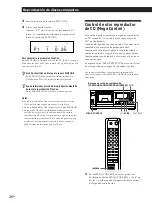 Предварительный просмотр 48 страницы Sony CDP-CX55 - 50 Disc Cd Changer (French) Instruction & Operation Manual