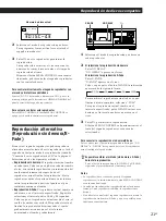 Предварительный просмотр 49 страницы Sony CDP-CX55 - 50 Disc Cd Changer (French) Instruction & Operation Manual