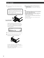 Предварительный просмотр 64 страницы Sony CDP-CX55 - 50 Disc Cd Changer (French) Instruction & Operation Manual