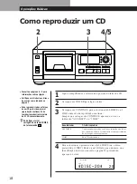 Предварительный просмотр 66 страницы Sony CDP-CX55 - 50 Disc Cd Changer (French) Instruction & Operation Manual