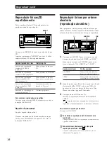 Предварительный просмотр 72 страницы Sony CDP-CX55 - 50 Disc Cd Changer (French) Instruction & Operation Manual