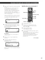 Предварительный просмотр 79 страницы Sony CDP-CX55 - 50 Disc Cd Changer (French) Instruction & Operation Manual