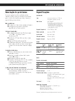 Предварительный просмотр 83 страницы Sony CDP-CX55 - 50 Disc Cd Changer (French) Instruction & Operation Manual