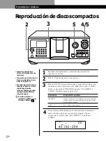 Предварительный просмотр 12 страницы Sony CDP CX555ES (Spanish) Manual De Instructiones