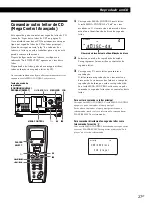 Предварительный просмотр 69 страницы Sony CDP CX555ES (Spanish) Manual De Instructiones