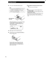 Предварительный просмотр 8 страницы Sony CDP-CX57 - 50 Disc Cd Changer Operating Instructions Manual