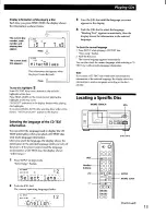 Предварительный просмотр 14 страницы Sony CDP-CX57 - 50 Disc Cd Changer Operating Instructions Manual