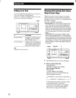 Предварительный просмотр 23 страницы Sony CDP-CX57 - 50 Disc Cd Changer Operating Instructions Manual