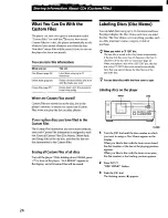 Предварительный просмотр 25 страницы Sony CDP-CX57 - 50 Disc Cd Changer Operating Instructions Manual