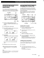 Предварительный просмотр 28 страницы Sony CDP-CX57 - 50 Disc Cd Changer Operating Instructions Manual