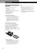 Предварительный просмотр 4 страницы Sony CDP-CX88ES - Es 200 Disc Cd Changer Opearting Instructions