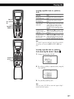 Предварительный просмотр 19 страницы Sony CDP-CX88ES - Es 200 Disc Cd Changer Opearting Instructions