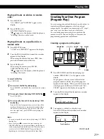 Предварительный просмотр 21 страницы Sony CDP-CX88ES - Es 200 Disc Cd Changer Opearting Instructions