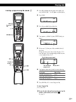 Предварительный просмотр 23 страницы Sony CDP-CX88ES - Es 200 Disc Cd Changer Opearting Instructions