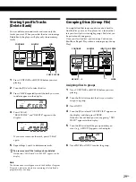 Предварительный просмотр 29 страницы Sony CDP-CX88ES - Es 200 Disc Cd Changer Opearting Instructions