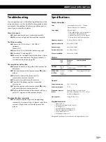 Предварительный просмотр 33 страницы Sony CDP-CX88ES - Es 200 Disc Cd Changer Opearting Instructions