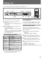 Предварительный просмотр 25 страницы Sony CDP-D12 Operating Instructions Manual