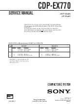 Предварительный просмотр 47 страницы Sony CDP-EX770 Service Manual