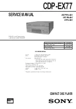 Preview for 48 page of Sony CDP-EX770 Service Manual