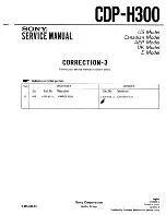 Предварительный просмотр 17 страницы Sony CDP-H300 Service Manual