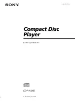 Sony CDP-K1000 Operating Instructions Manual preview