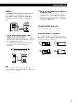 Preview for 5 page of Sony CDP-M333ES - Es 400 Disc Cd Changer Operating Instructions Manual