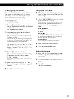 Preview for 25 page of Sony CDP-M333ES - Es 400 Disc Cd Changer Operating Instructions Manual