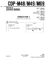 Preview for 36 page of Sony CDP-M48 Service Manual