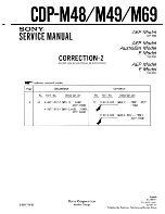 Preview for 37 page of Sony CDP-M48 Service Manual