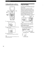 Предварительный просмотр 14 страницы Sony CDP-M555ES - Es 400 Disc Cd Changer Operating Instructions Manual