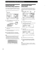 Предварительный просмотр 32 страницы Sony CDP-M555ES - Es 400 Disc Cd Changer Operating Instructions Manual