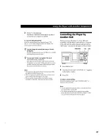 Предварительный просмотр 43 страницы Sony CDP-M555ES - Es 400 Disc Cd Changer Operating Instructions Manual