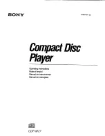 Предварительный просмотр 1 страницы Sony CDP-M77 Operating Instructions Manual