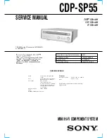 Sony CDP-SP55 Service Manual предпросмотр