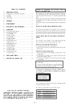 Preview for 2 page of Sony CDP-X3000 Service Manual