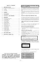 Предварительный просмотр 2 страницы Sony CDP-X3000 Service Manual