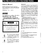 Preview for 2 page of Sony CDP-X77ES Operating Instructions Manual