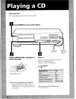 Preview for 4 page of Sony CDP-XA1ES Operating Instructions Manual